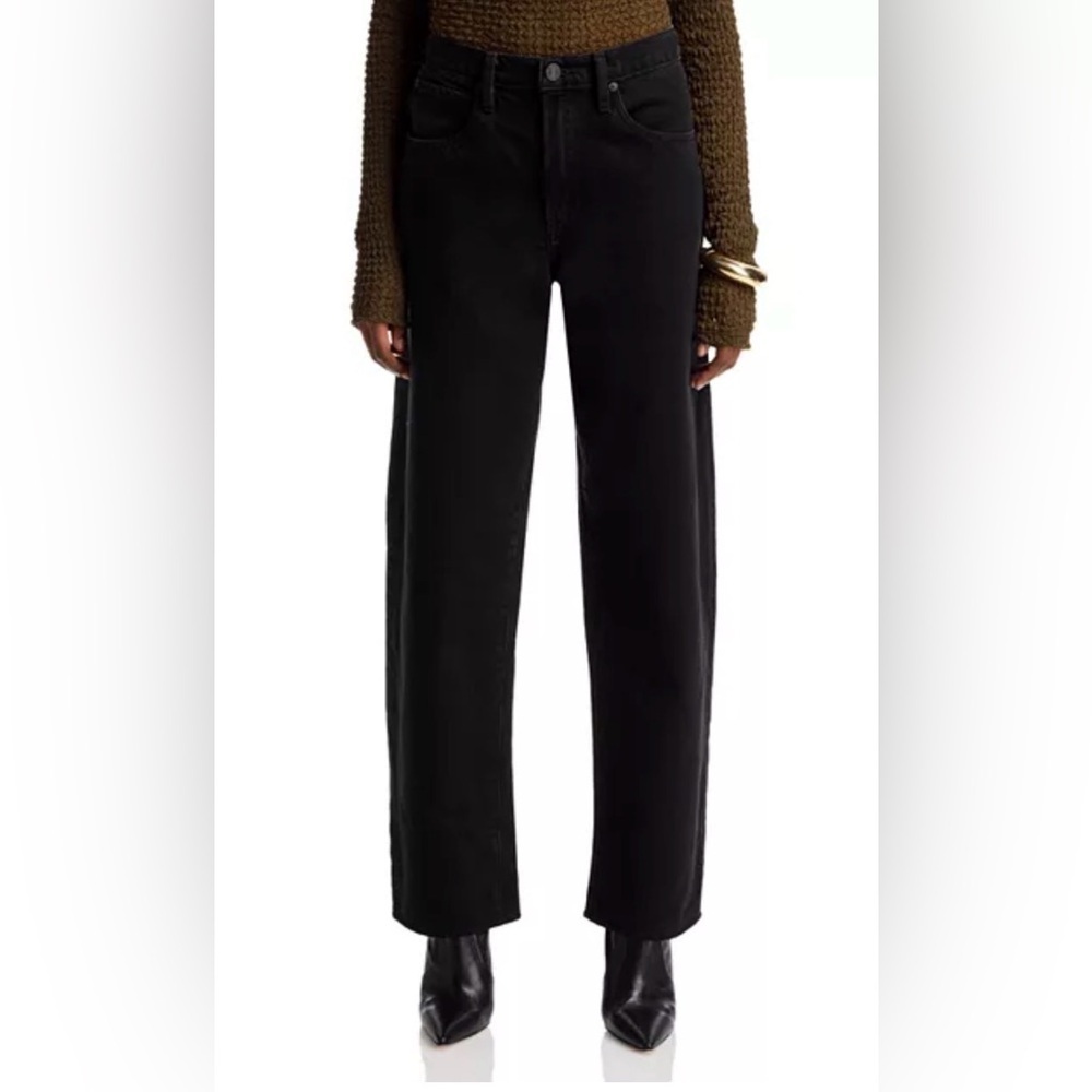 FRAME Low Slung Barrel Jeans in Black SOLD OUT Size 29 NWT $278